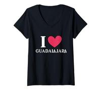 Mujer Amo Las Vacaciones en Guadalajara México Camiseta Cuello V