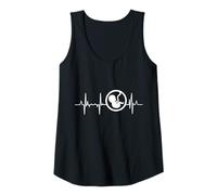 Mujer Amo los latidos de mi embarazo Maternidad Madre Camiseta sin Mangas