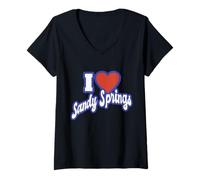Mujer Amo Sandy Springs Georgia Camiseta Cuello V