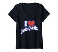 Mujer Amo Santa Clarita California Camiseta Cuello V