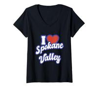 Mujer Amo Spokane Valley Washington Camiseta Cuello V