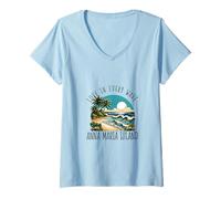 Mujer Amor en cada ola - Anna Maria Island Camiseta Cuello V