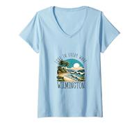 Mujer Amor en cada ola - Wilmington Camiseta Cuello V