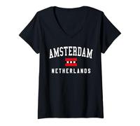 Mujer Ámsterdam Camiseta Cuello V