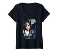 Mujer Amy Winehouse Back To Black Singer Foto Camiseta Cuello V