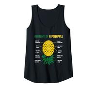 Mujer Anatomía De Un Columpio De Piña Divertida Piña Para Hombres Mujeres Camiseta sin Mangas