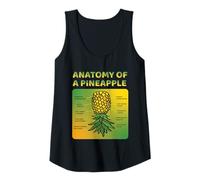 Mujer Anatomía De Un Columpio De Piña Divertida Piña Para Hombres Mujeres Camiseta sin Mangas