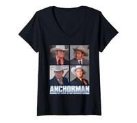 Mujer Anchorman: The Legend of Ron Burgundy Champ Kind Stack Camiseta Cuello V