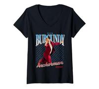 Mujer Anchorman: The Legend of Ron Burgundy Homage Camiseta Cuello V