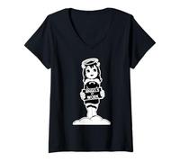 Mujer Ángel gótico de Alicia enviado desde arriba Camiseta Cuello V