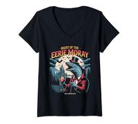 Mujer Anguila Morena Halloween Camiseta Cuello V
