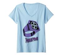Mujer Anillo de Sello The Phantom Good Mark Retro Comic Camiseta Cuello V
