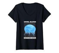 Mujer Animal favorito Aequorea victoria Camiseta Cuello V