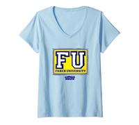 Mujer Animal House FU Block Letter Camiseta Cuello V
