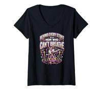 Mujer Animar Madre Sideline Entrenador Animadora Mamá Camiseta Cuello V