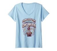 Mujer Animar Madre Sideline Entrenador Animadora Mamá Camiseta Cuello V