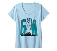 Mujer Anime clásico de King Kong Skull Island Gaw Monarch Monster Camiseta Cuello V