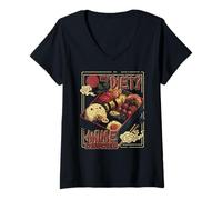 Mujer Anime Food Meme "My Diet?" Arte de caja Bento inspirado en el anime Camiseta Cuello V