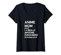 Mujer Anime Mom Definition - Película de TV Japón Camiseta Cuello V