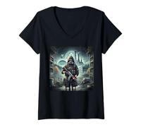 Mujer Anime Stalker Zone Radiation de S.T.A.L.K.E.R. 2 Camiseta Cuello V