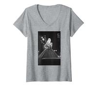 Mujer Annie Lennox Tocando en Vivo Concierto de Freddie Mercury 1992 Camiseta Cuello V