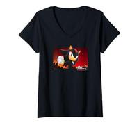 Mujer Año de la Sombra: Sin Miedo - Shadow The Hedgehog Camiseta Cuello V