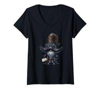 Mujer Anti Christmas GNOME Graphic For Women and Men Bah Humbug Camiseta Cuello V