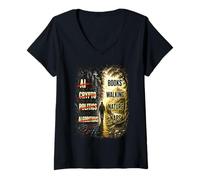 Mujer Anti Surveillance AI Data Centers Environmental Camiseta Cuello V