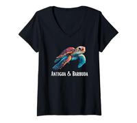 Mujer Antigua y Barbuda Camiseta Cuello V