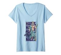 Mujer Antiguo Dios con Cerbero - Hades Camiseta Cuello V