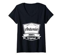 Mujer Antonio Regalo/Antonio Nombre Personalizado Cumpleaños Camiseta Cuello V