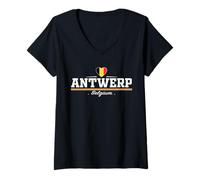 Mujer Antwerp Belgium Camiseta Cuello V