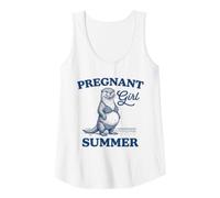 Mujer Anuncio de bebé de Nutria de Verano para niña Embarazada Camiseta sin Mangas