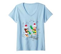 Mujer Ape Escape Sketchbook Doodles PIPO Monkeys Video Game Camiseta Cuello V