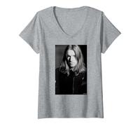 Mujer Aphex Twin Come To Daddy IDM DJ por Andy Willsher Camiseta Cuello V