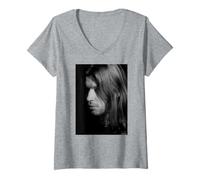 Mujer Aphex Twin DJ de música electrónica por Andy Willsher Camiseta Cuello V