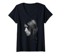 Mujer Aphex Twin DJ Música electrónica por Andy Willsher Camiseta Cuello V