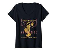 Mujer Aphrodite Goddess World Tour Grupo Angustiado Dark Academia Camiseta Cuello V