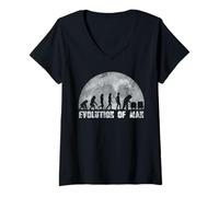 Mujer Apicultor - Evolución del Hombre - Abejas Camiseta Cuello V