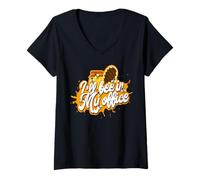 Mujer Apicultor I'Ll Bee In My Office Funny Apicultura Camiseta Cuello V
