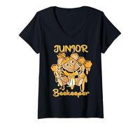 Mujer Apicultor Junior Camiseta Cuello V