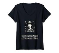 Mujer Apicultor Mamá Agricultura Sostenible Amante Apreciación Camiseta Cuello V