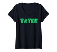 Mujer Apodos irlandeses inspirados en Comida Tater para Hombres, Mujeres y niños Camiseta Cuello V