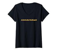 Mujer Apreciación del Regreso a Clases del Maestro con desafíos artísticos Camiseta Cuello V