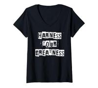Mujer Aprovecha tu grandeza Camiseta Cuello V