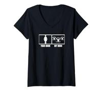 Mujer Aqua Aerobics Tu Mamá Mi Mamá Hija Divertido Agua Aeróbicos Camiseta Cuello V