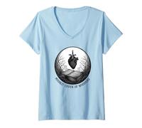 Mujer Aquelarre Iluminado por la Luna de los susurros Witchy Book Club Dark Academia Camiseta Cuello V