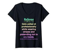Mujer Árbitro Camiseta Cuello V