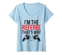 Mujer Árbitro de baloncesto Deportes Juego de baloncesto Oficial Camiseta Cuello V