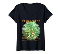 Mujer Árbol Territorio de Dakota del Sur Black Hills Abeto Camiseta Cuello V